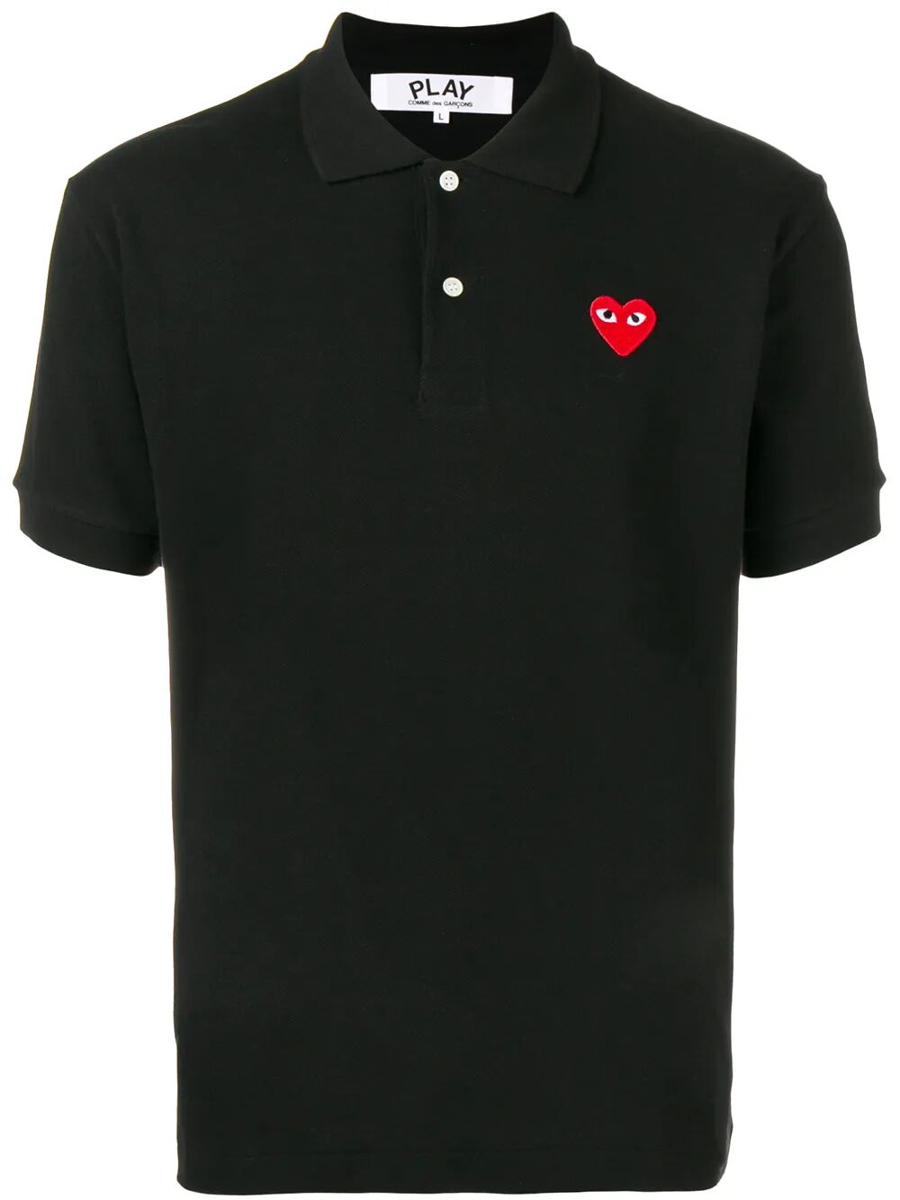 PLAY COMME DES GARÇONS Unisex Polo Comme Des GarÇOns Play Polo Black | Wanan Luxury