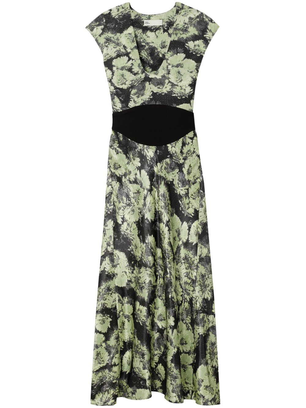 Tory Burch Printed Midi Dress - Green Tory Burch Printed Midi Dress - Green