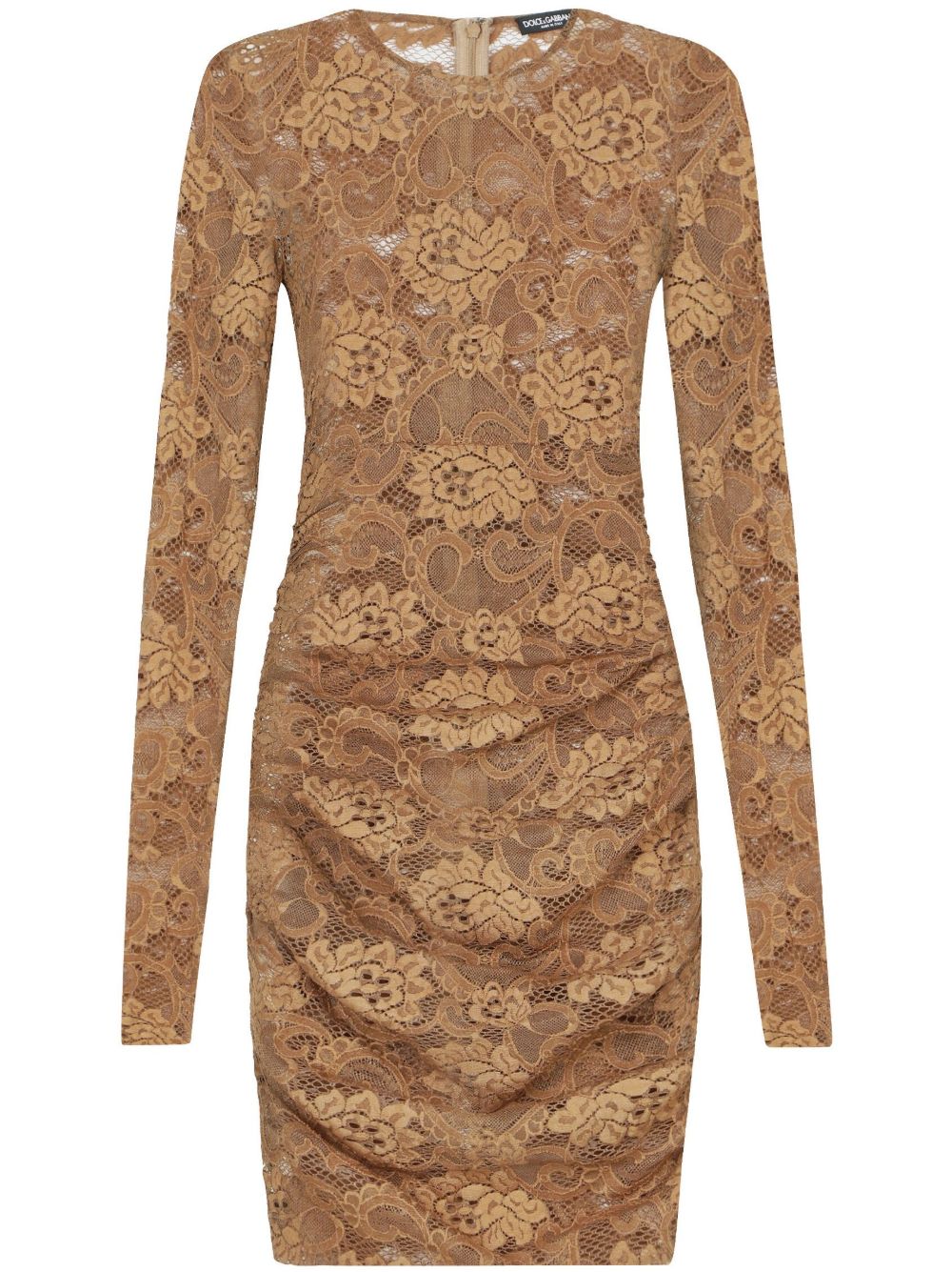 Dolce & Gabbana Floral Lace Dress Beige - It 44 Dolce & Gabbana Floral Lace Dress Beige - It 44
