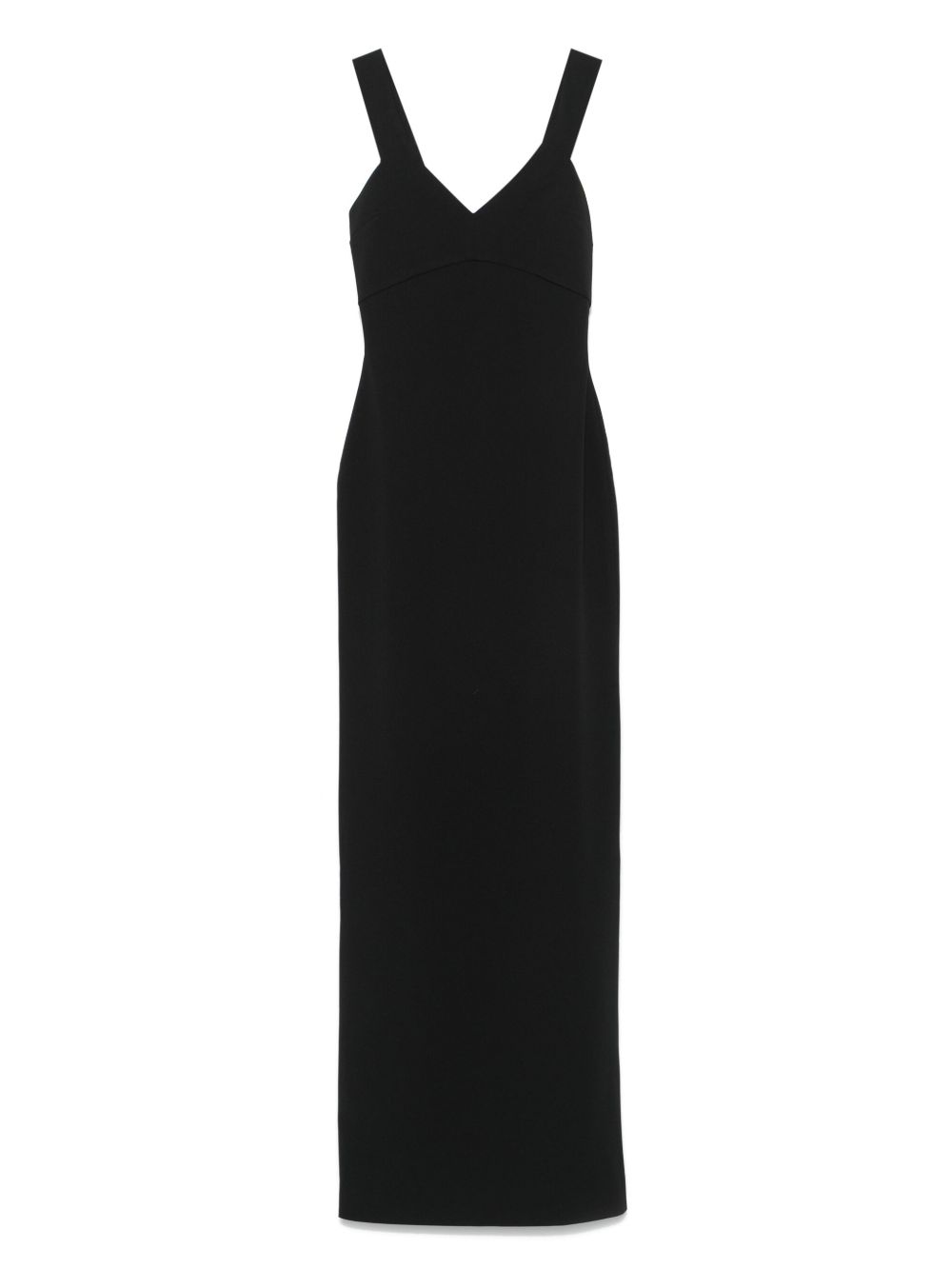 Solace London Women's Sleeveless V-Neck Maxi Dress in Black