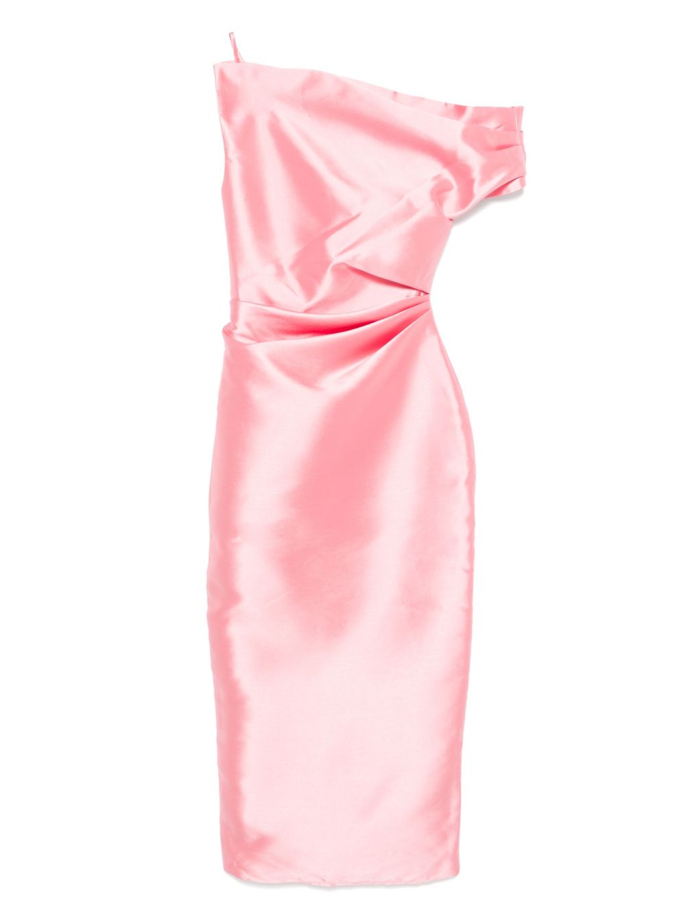 solace london pink dress Imani Maxi in Soft a rear slit SOLACE London Iyana Maxi Dress