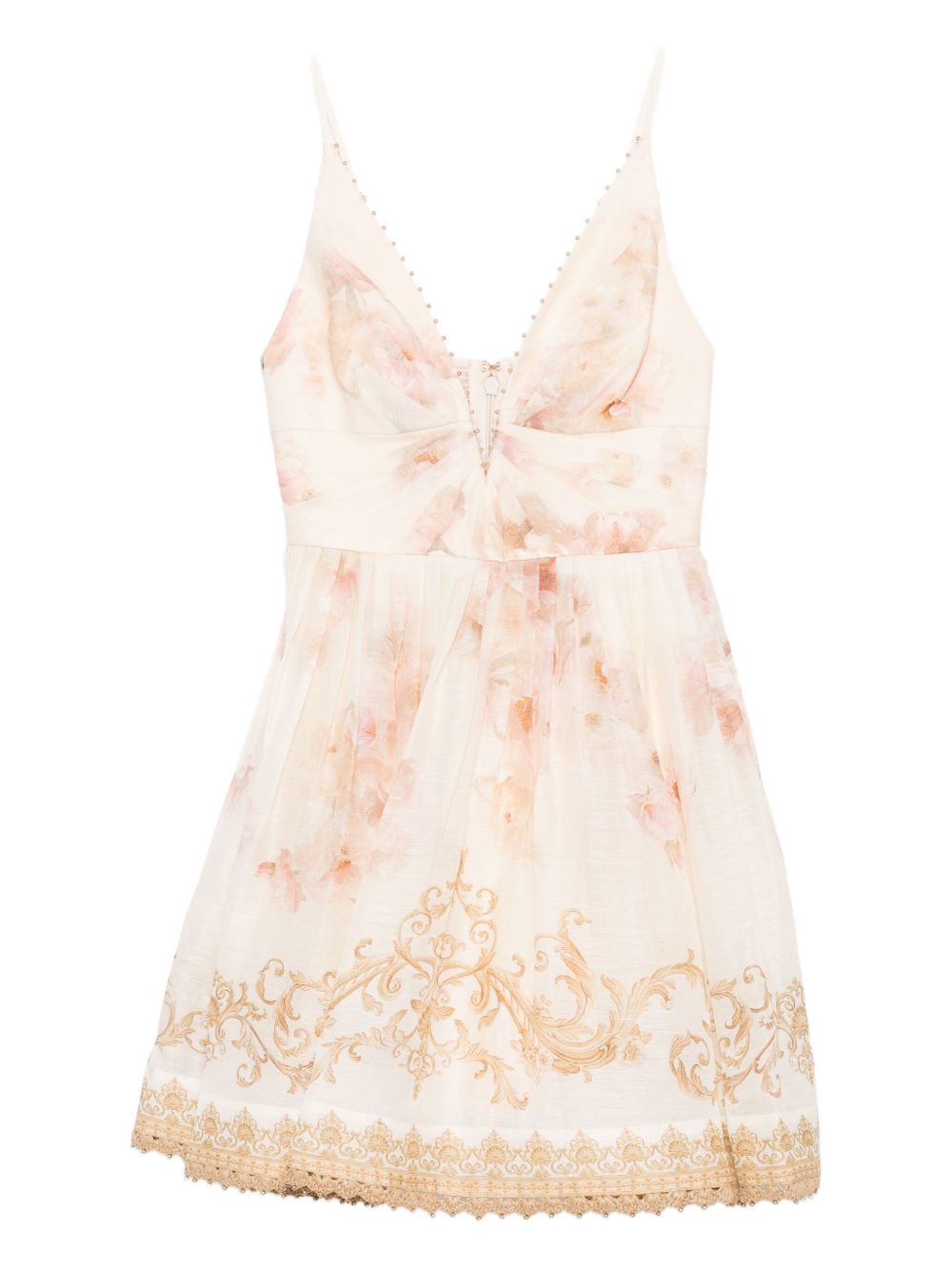 chinese dress ladies ZImmermann Pop Lace Trimmed Midi Dress main image 0