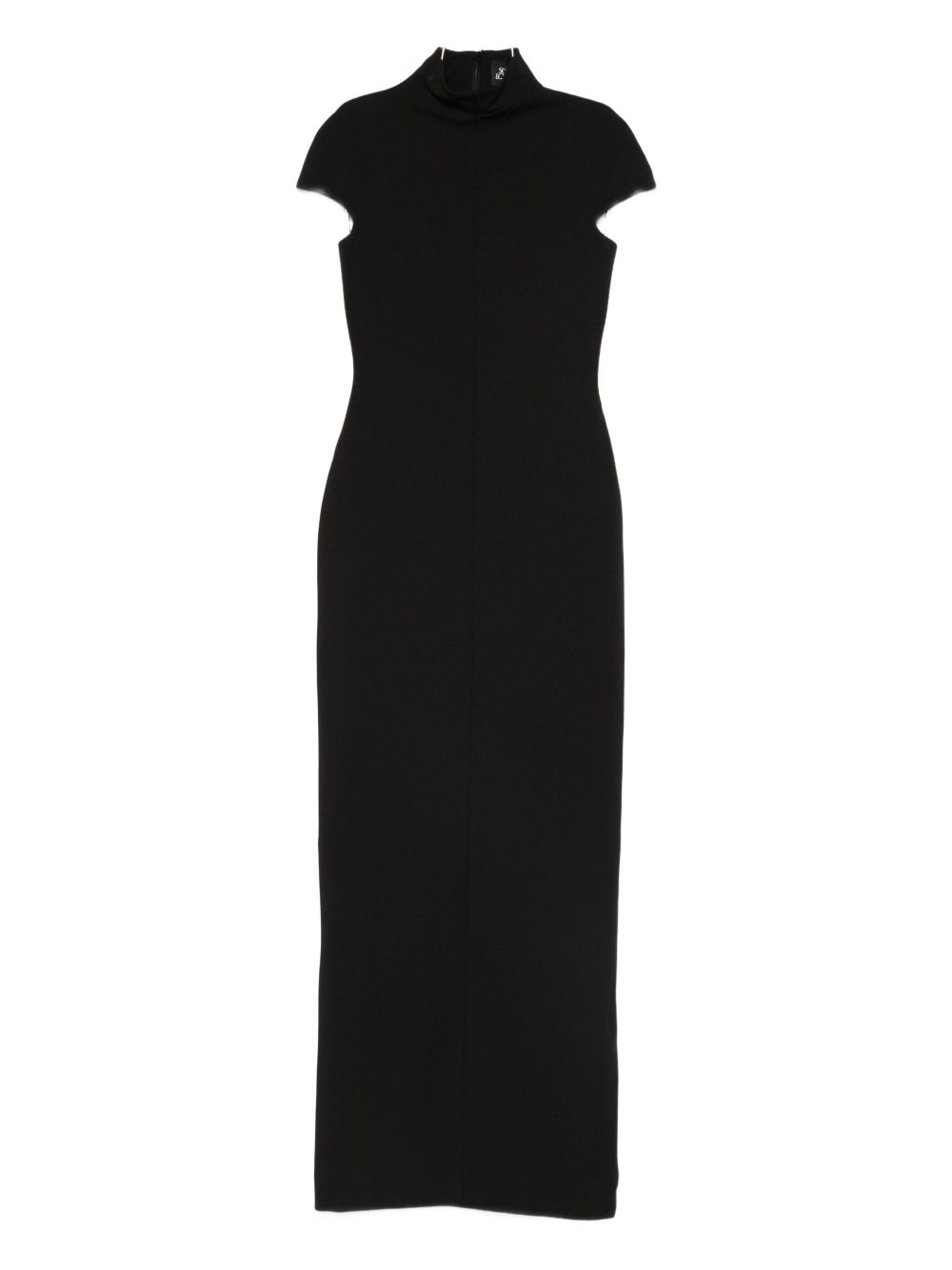 black halter top bridesmaid dresses Jasmine Halter Maxi Dress ~ Black Luxe Satin S main image 0