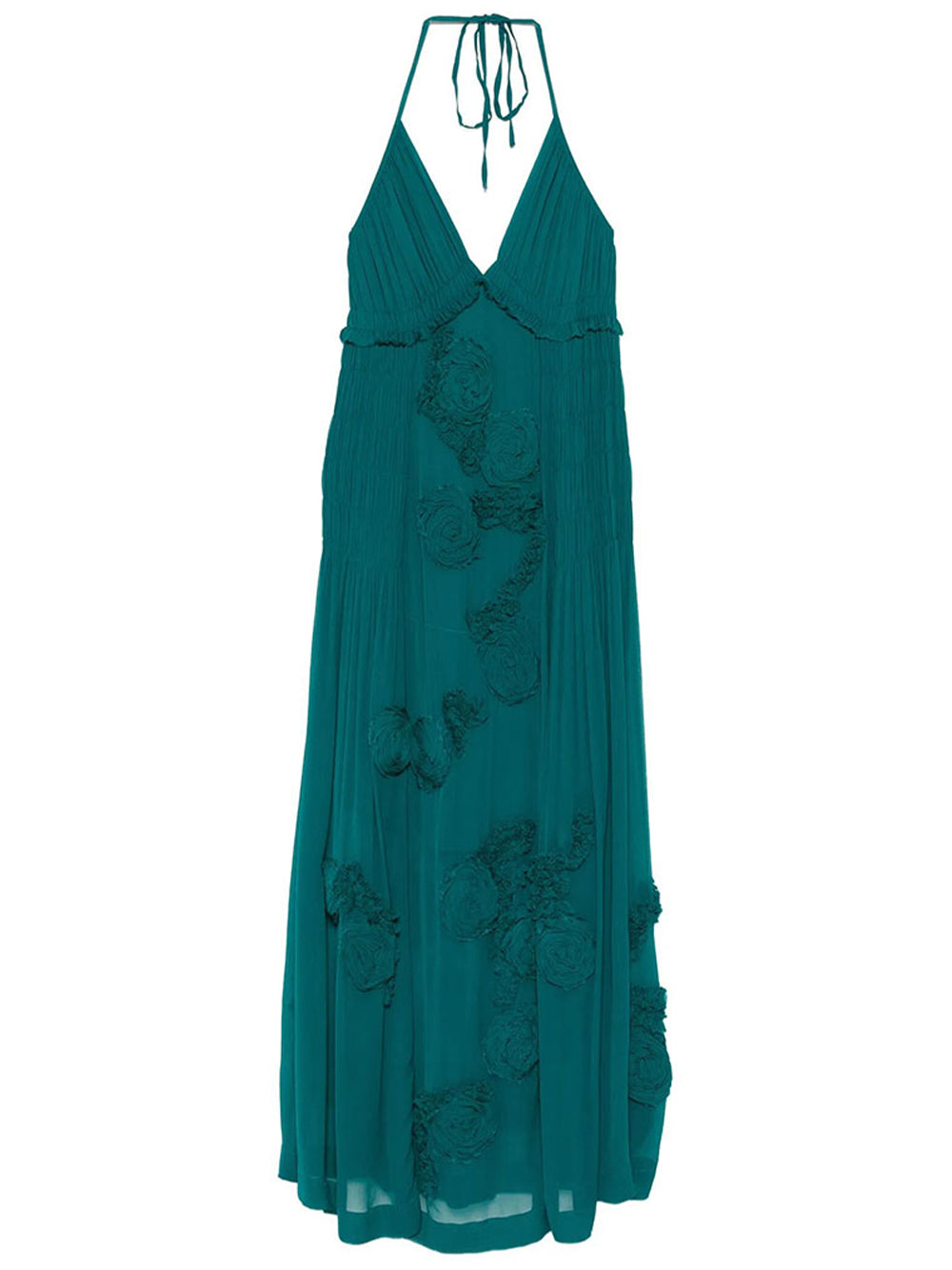 dries van noten green dress Dries Van Noten