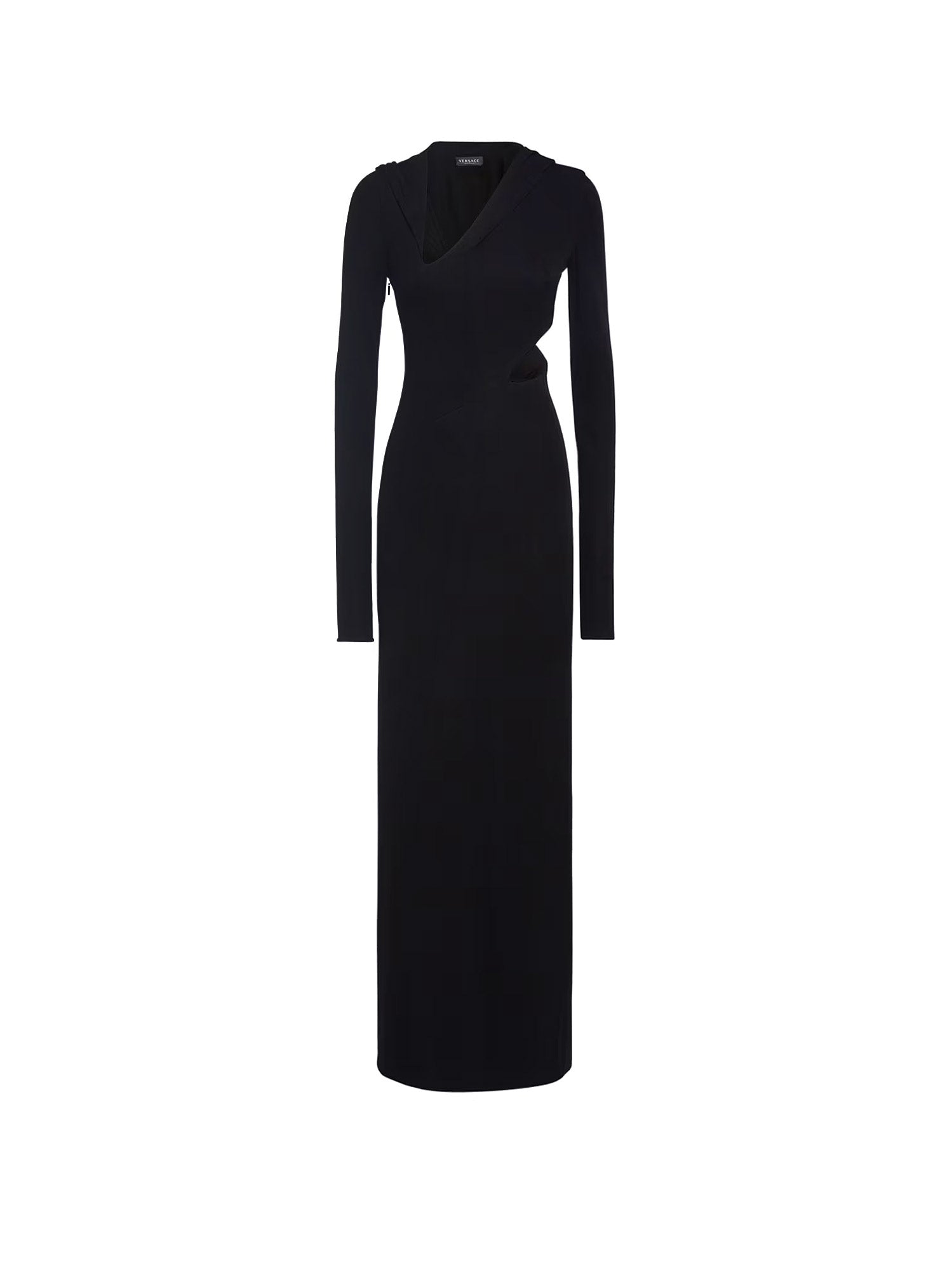 Versace-Sustainable Viscose Dress with Cut-Out Details-Dresses
