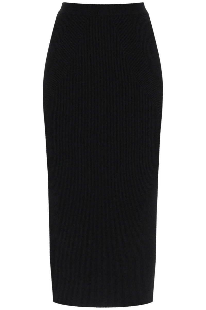 Ribbed Knit Pencil Skirt Alexander Mcqueen Wanan Luxury 9984