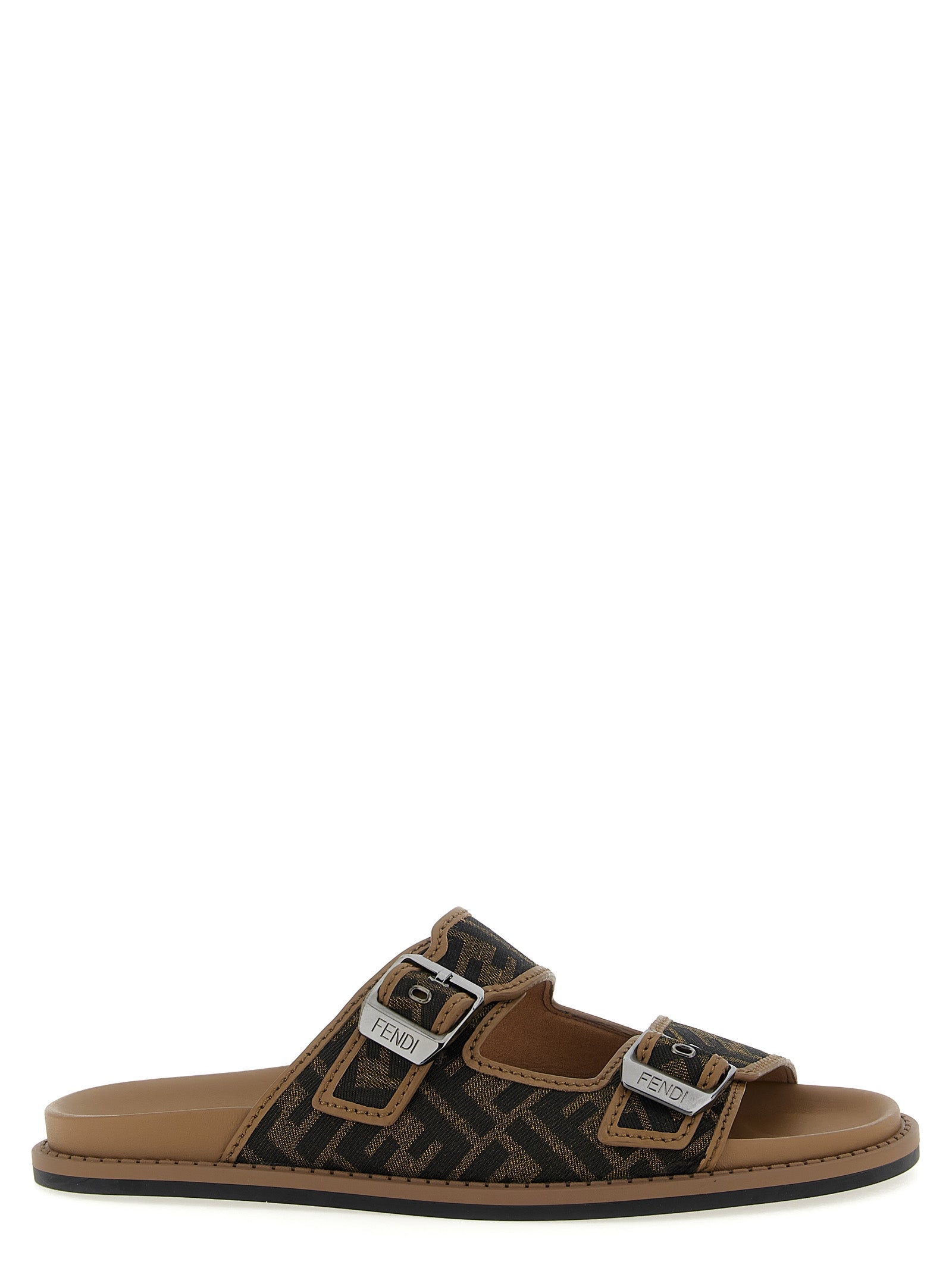 Fendi Fendi Feel Sandals Brown | Wanan Luxury