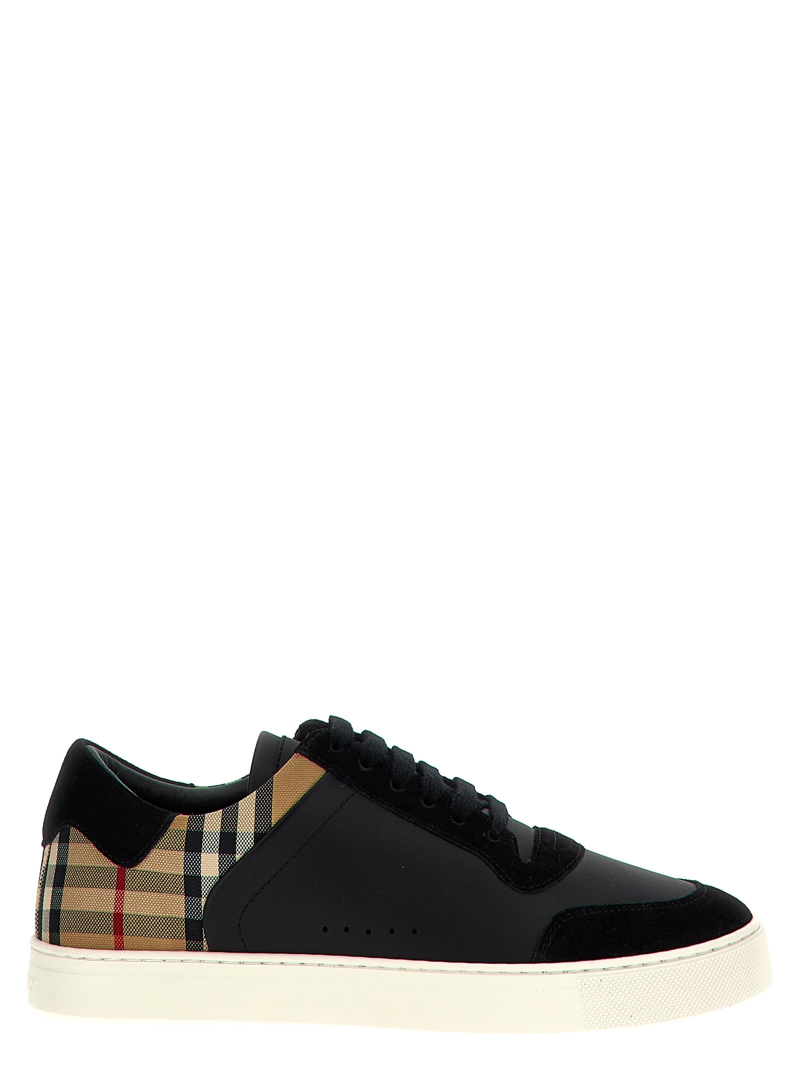Burberry Check Insert Sneakers Black | Wanan Luxury