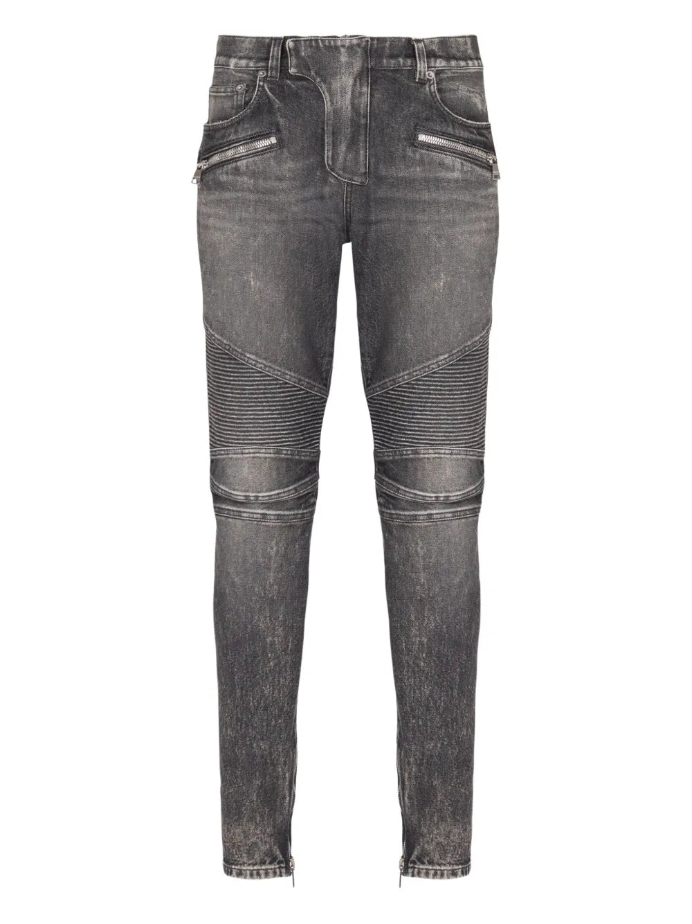 Men's Jeans New Balmain Jeans Balmain Slim Biker Jeans Black 31