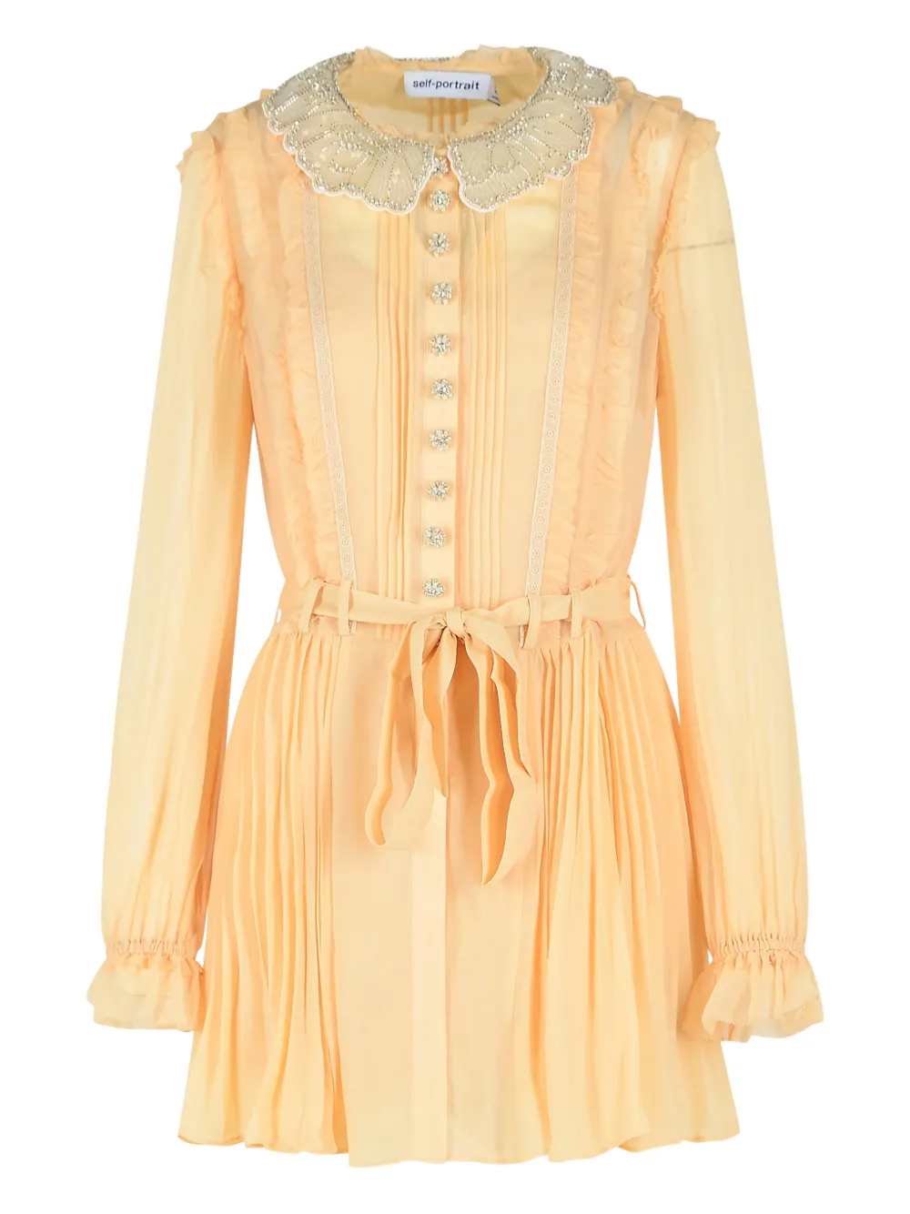 Self-Portrait Dress Yellow & Orange | Wanan Luxury Self-Portrait Dress Yellow & Orange | Wanan Luxury