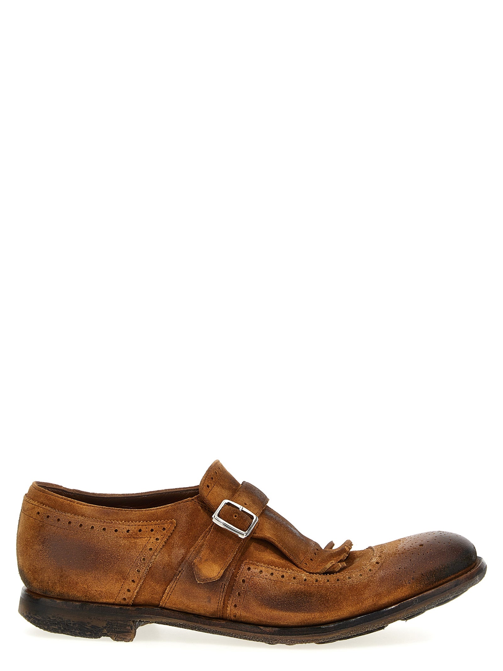 Church's Men's Shanghai Laser Suede Loafers Brown