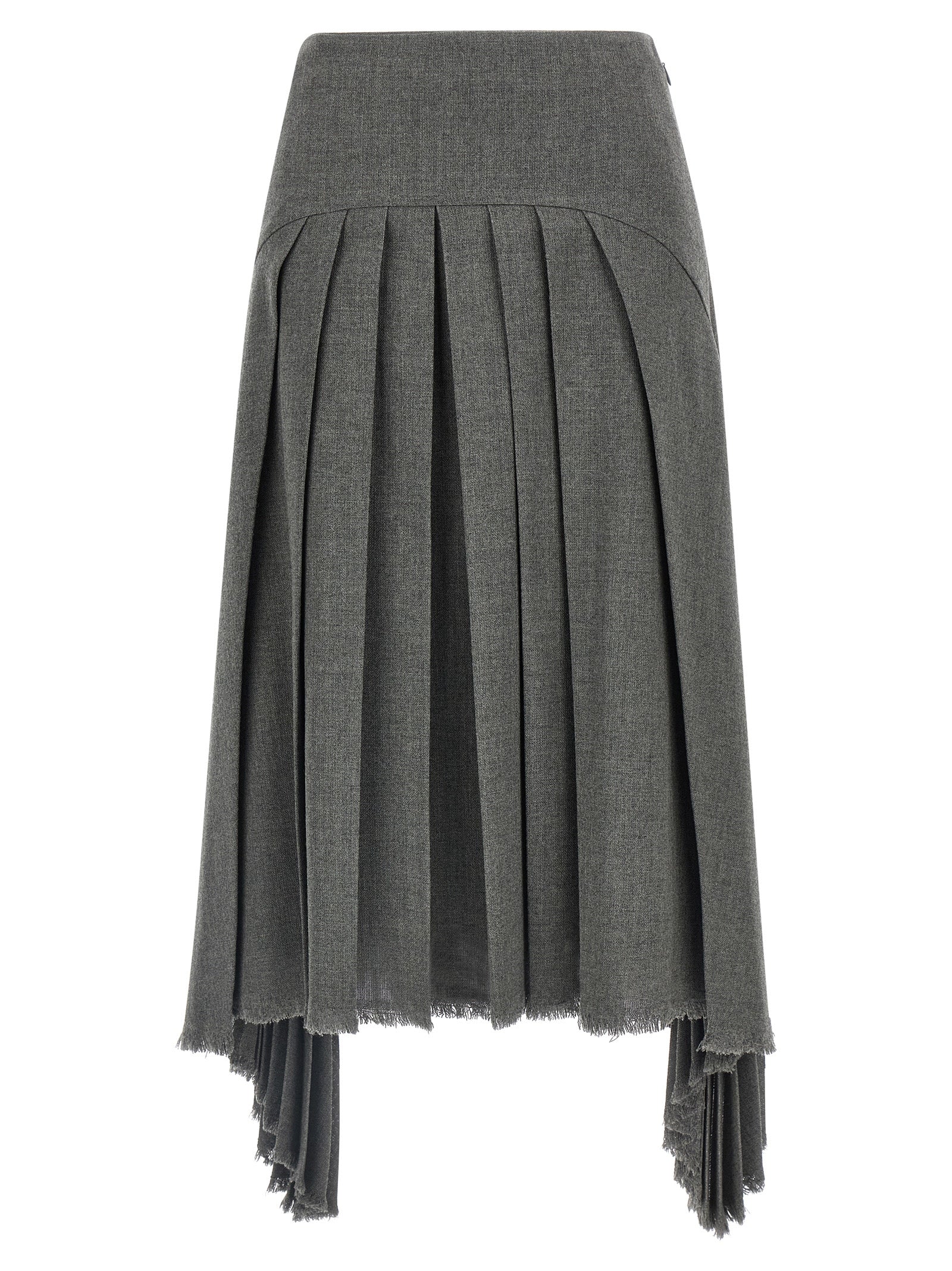 Jil Sander Pleated Skirt Skirts Gray | Wanan Luxury