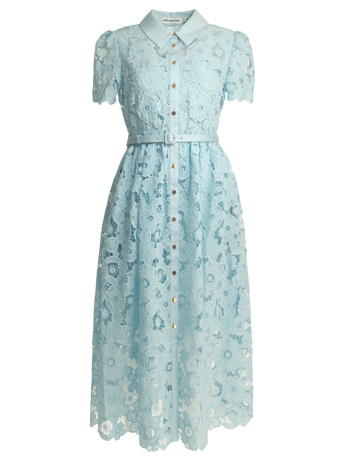 light blue self portrait dress Lace Midi UK Size:18 chic detail to this J.Jill | These summer WHS26