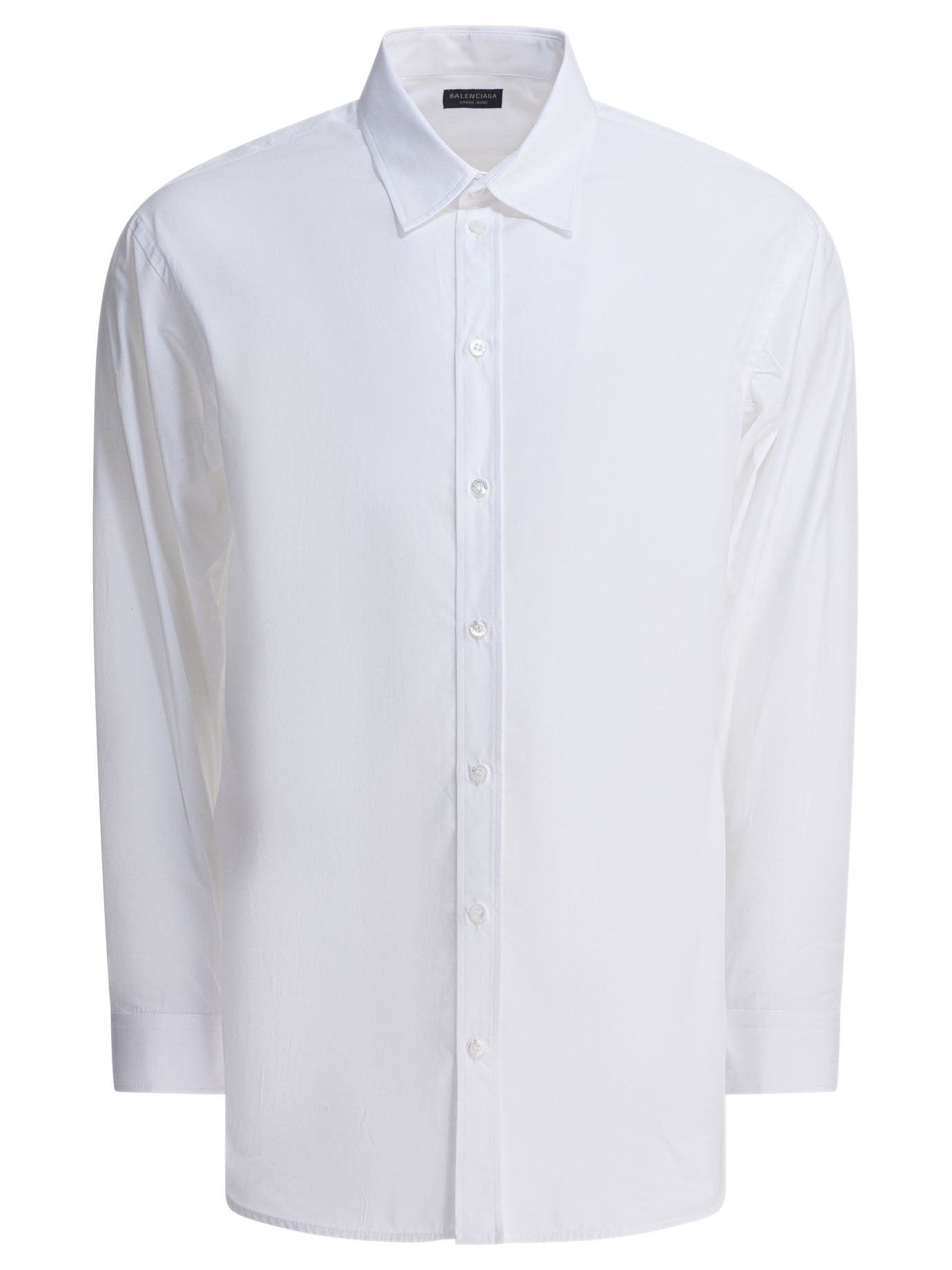 balenciaga white dress shirt Balenciaga Kick-collar Women Shirt