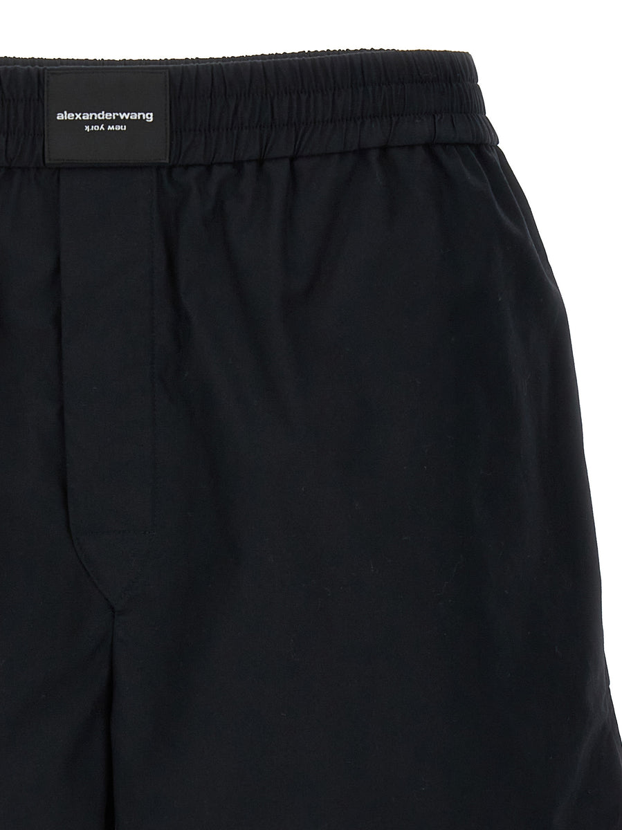 alexanderwang Classic Boxer Short in Cotton BLACK - alexanderwang® CA