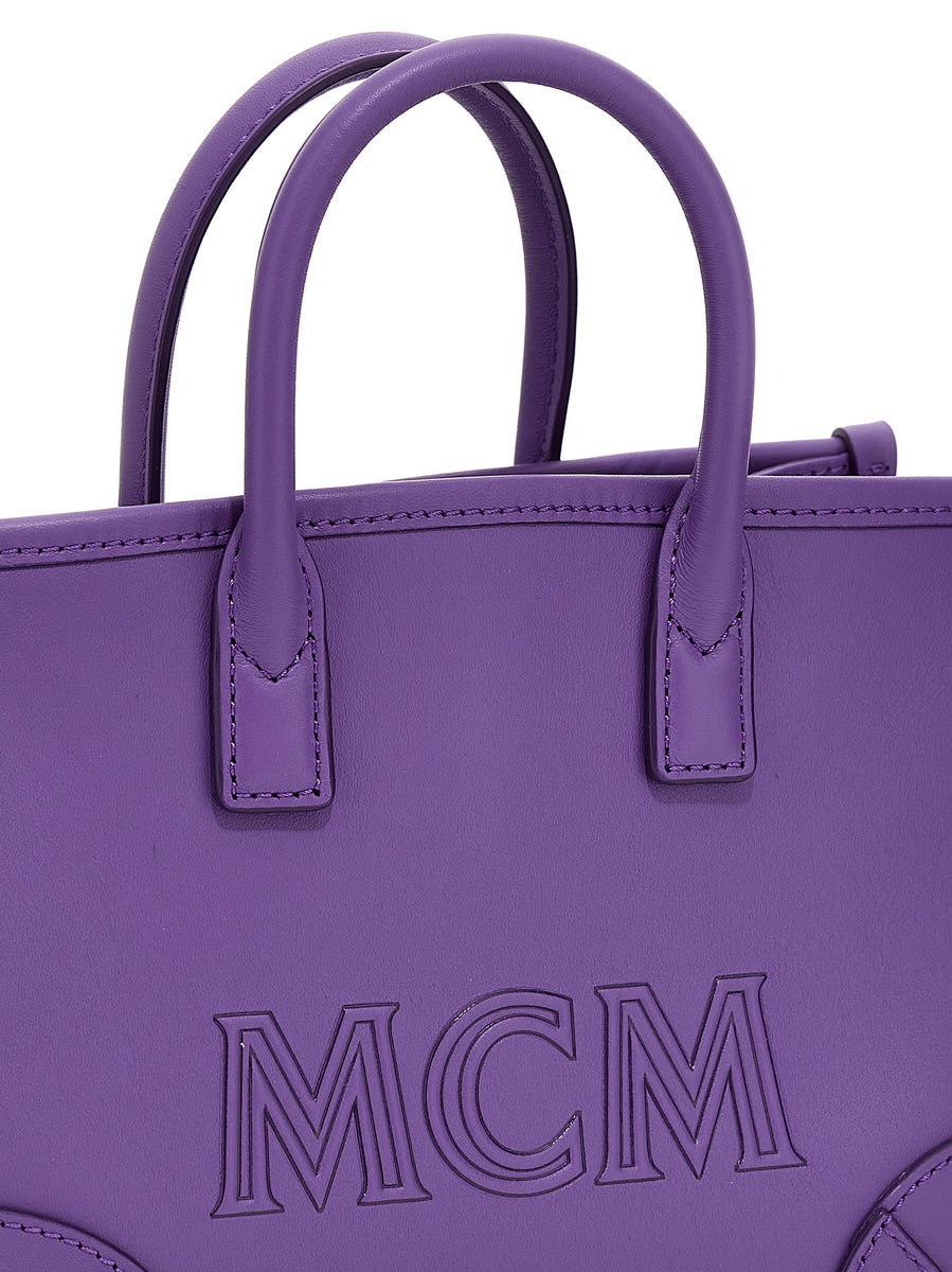 Mcm - Women's München Tote Bag - Purple - Canvas
