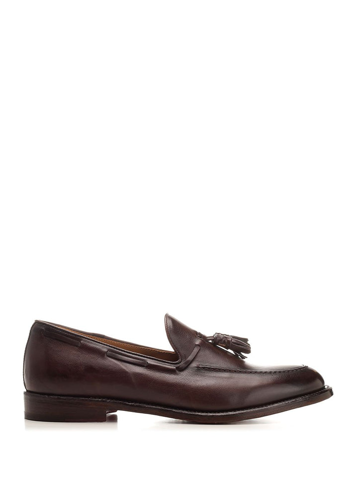 Corvari Leather Loafer With Tassels Lace-Up Shoes - Brown | 4356ff7b821911c85b4a6cb5888b5abddd3ef60c