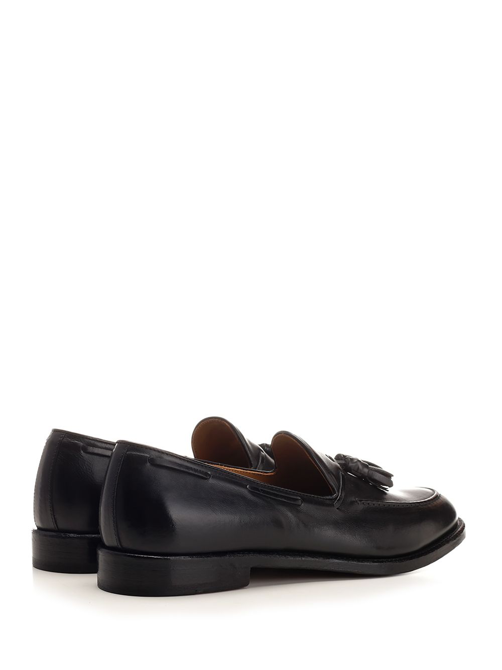 Corvari Leather Loafer With Tassels Loafers - Black | a0e272dd17098e2d06d1006b5814aecb388b7133