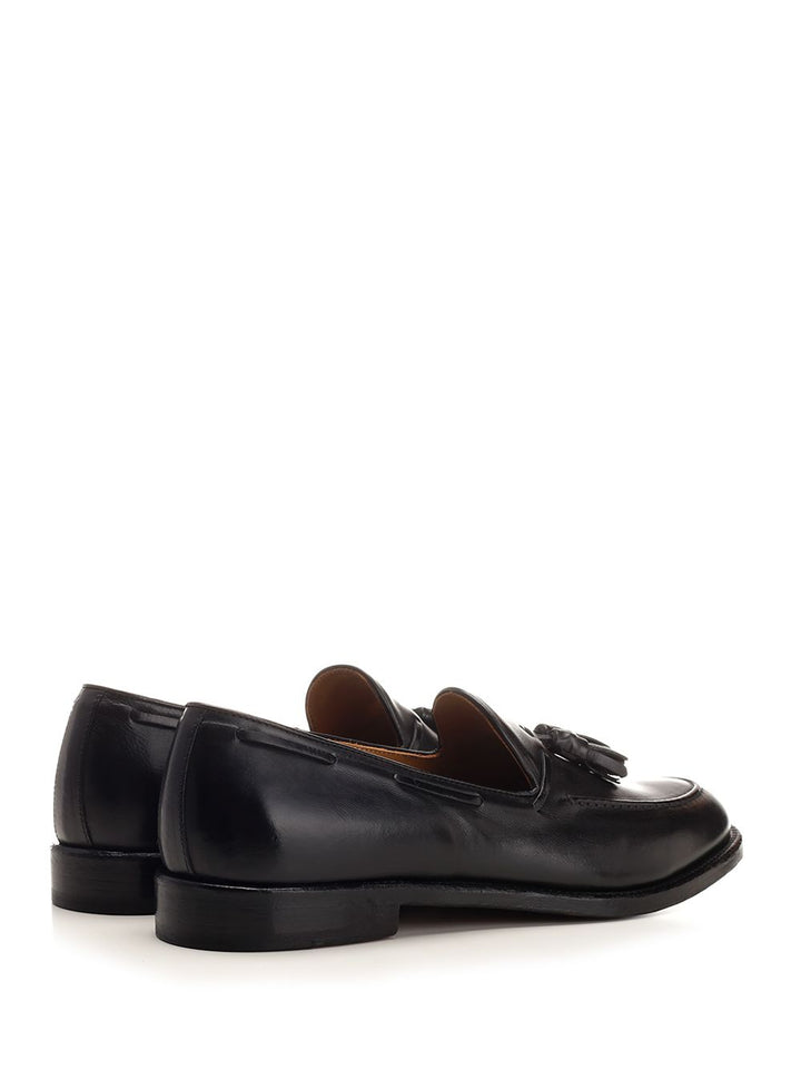 Corvari Leather Loafer With Tassels Loafers - Black | a0e272dd17098e2d06d1006b5814aecb388b7133