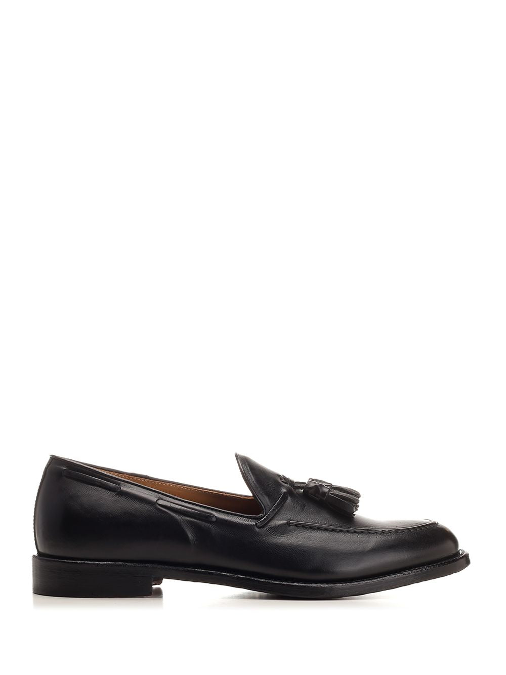 Corvari Leather Loafer With Tassels Loafers - Black | 81e8e18f6f7b01da36fb66269237f6702b2b475f
