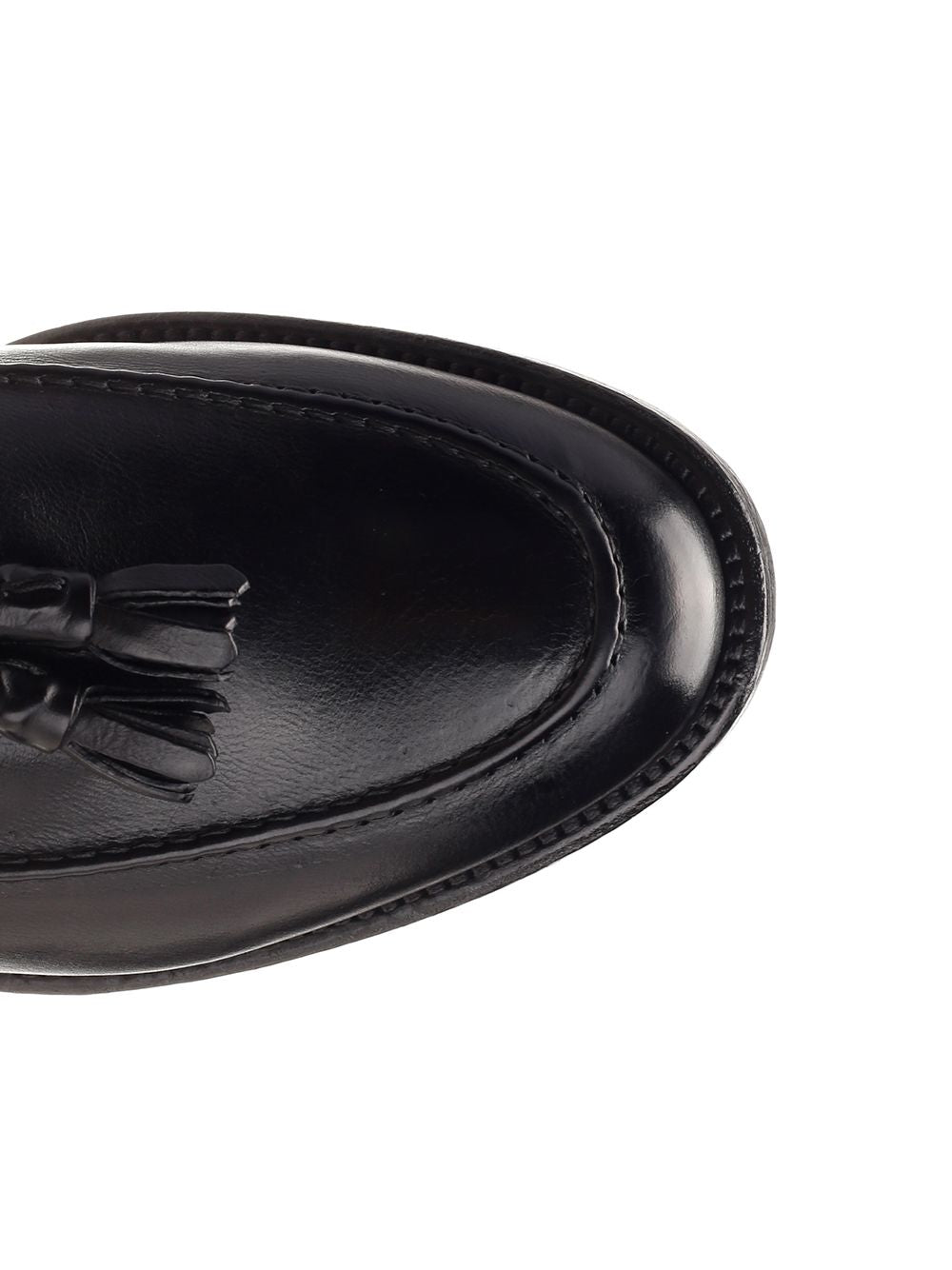 Corvari Leather Loafer With Tassels Loafers - Black | 615e143e22acbb7a27b6b78ad61ff6d3bd297706