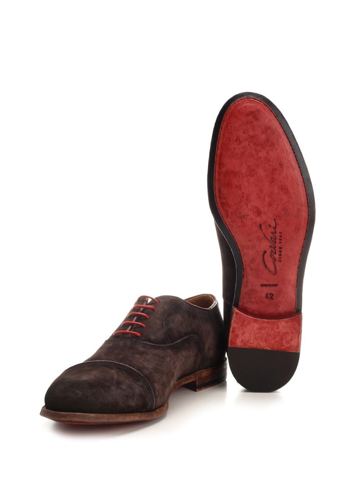Corvari Derby Shoe In Suede Loafers - Brown | 90360c0156170ba2f455c763446378d2d9100bb2