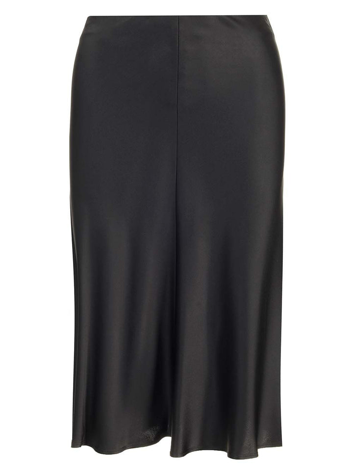 Stella Mccartney Satin Midi Skirt Skirts - Black | e852d8dd2adfda5721ef91738bf391a1bfcd28d2