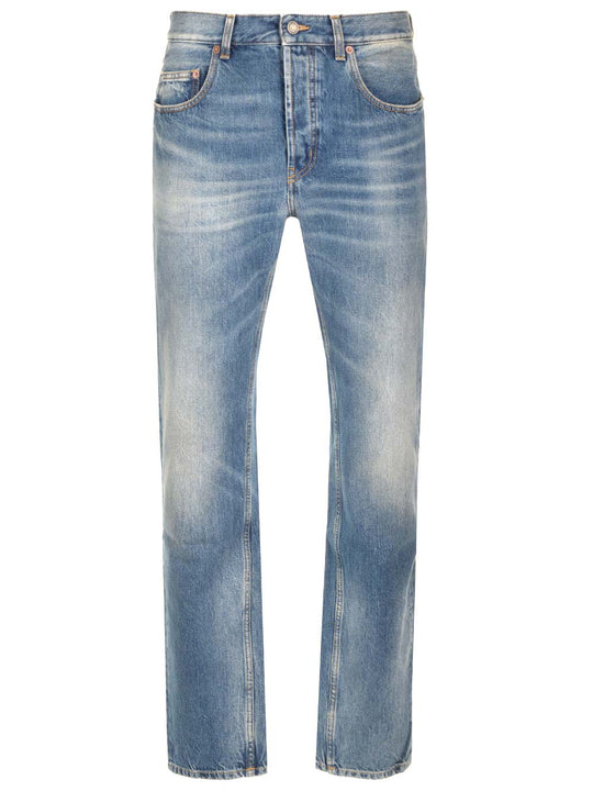 Straight Leg Jeans Blue
