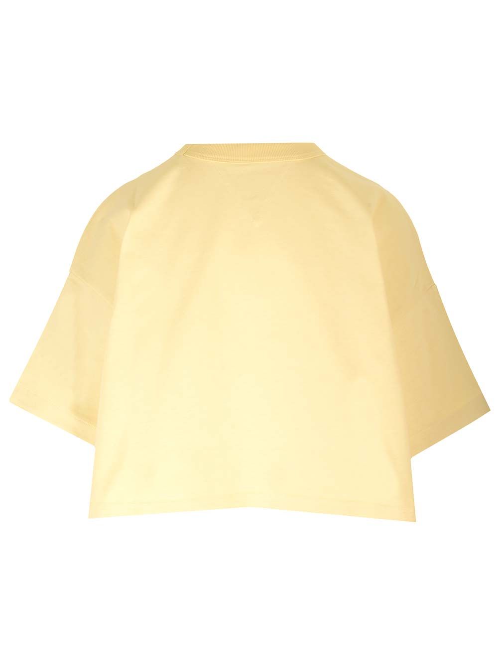Bottega Veneta Yellow Cropped T-Shirt - Yellow | 4e47211abbbbe41b4b803455f4b0bc399bd567b1