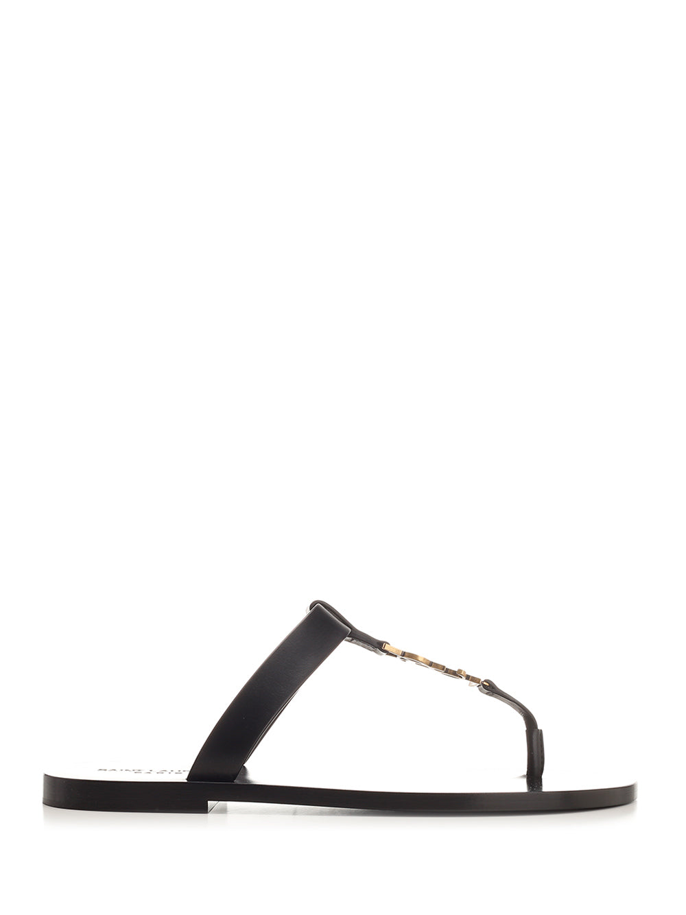Saint Laurent Cassandre Sandals - Black | a36993810a50af8b0f77210211971be4a1f406e7