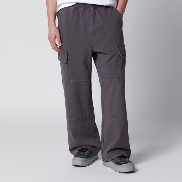 Washed Grey Cargo Jogging Pants
