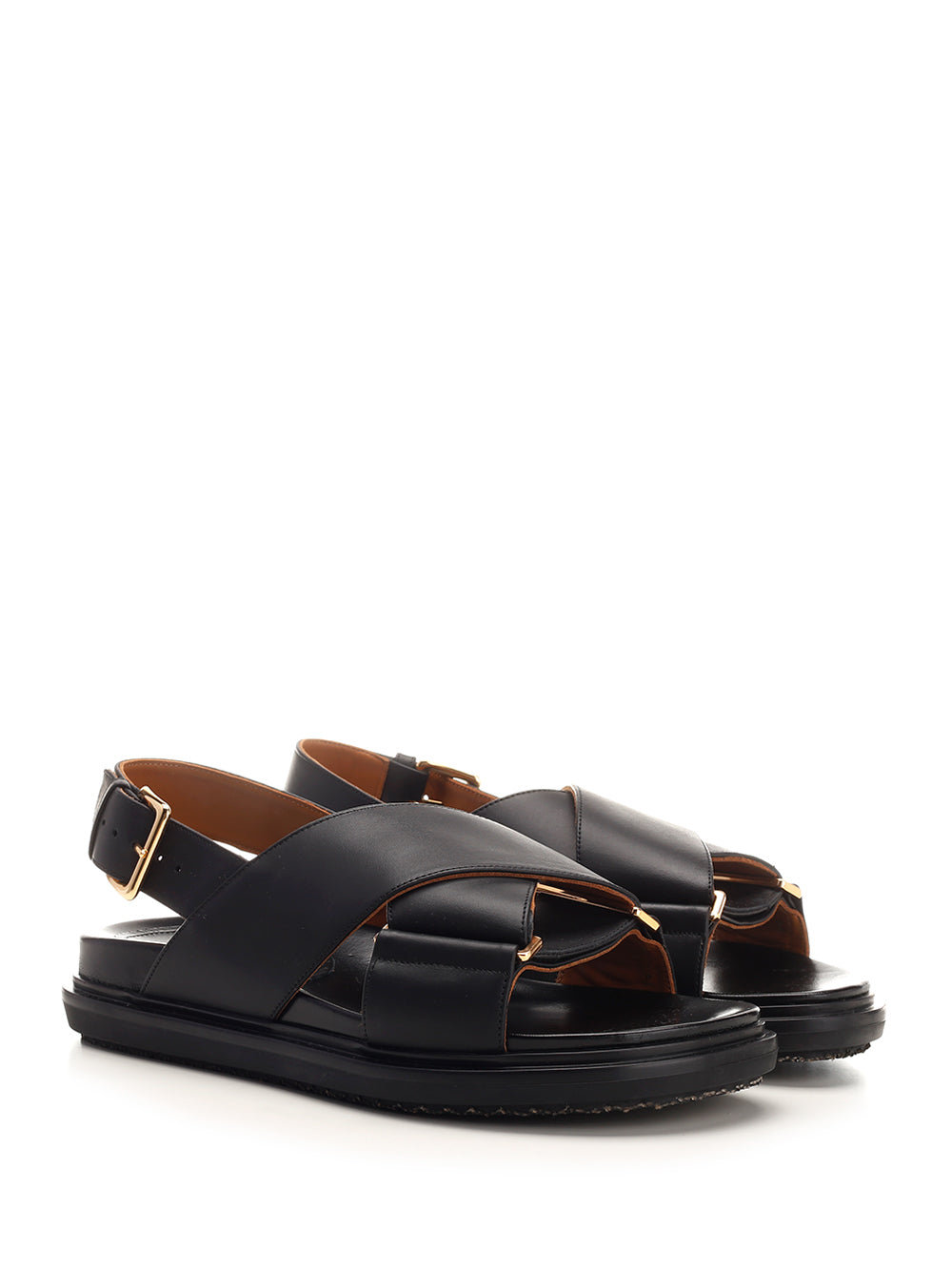 Marni Fussbett Sandals - Black | 662a5e15cfeb69f766bf6adb6c16998da367fe97