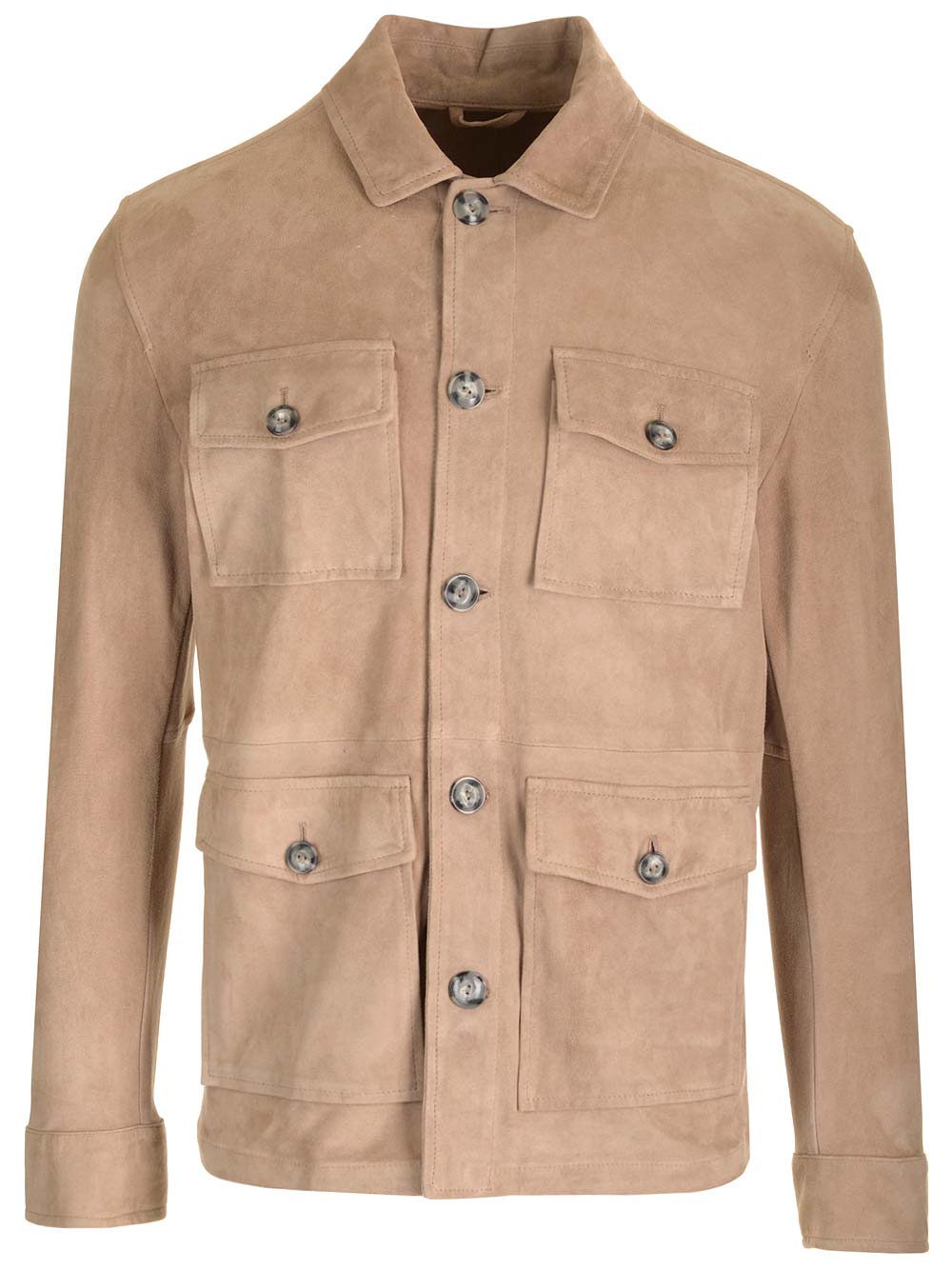 Al Duca D'Aosta 1902 Saharian In Suede Jackets - Beige | f7bc7548ffba6dcfcf43719187c56bf1a8f7a563