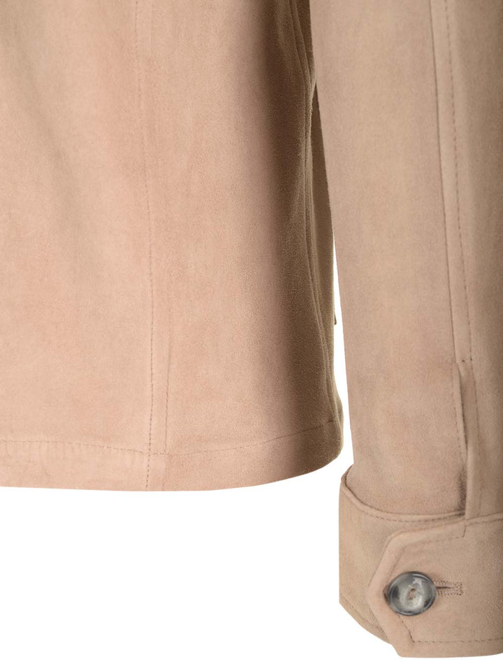Al Duca D'Aosta 1902 Saharian In Suede Jackets - Beige | 800aa8bc2daef55cb9b379a923887d7961d4f37b