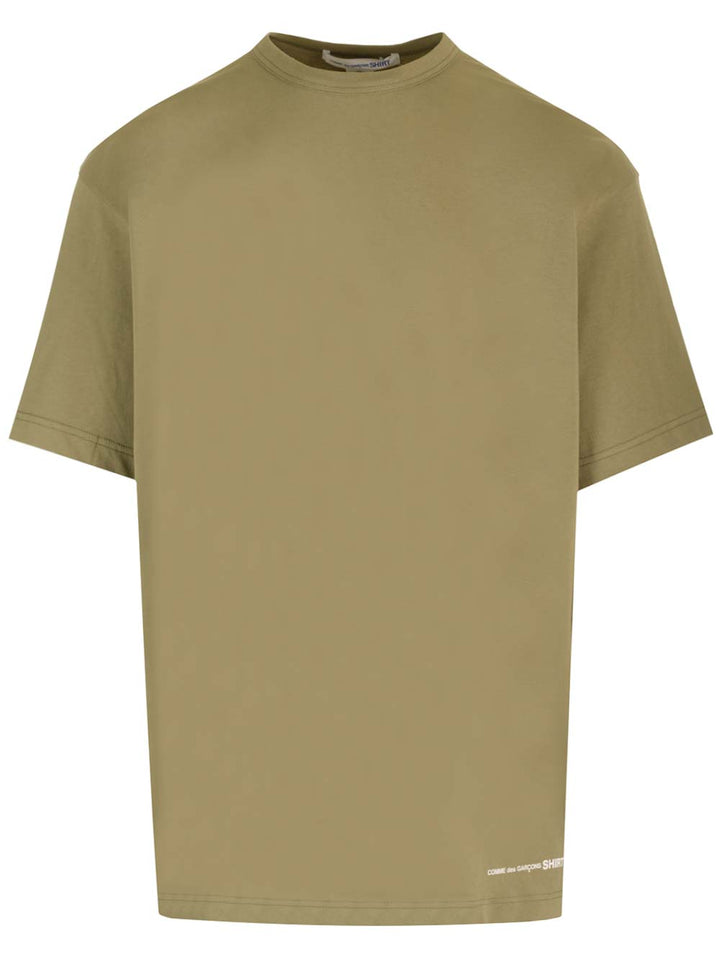 Comme Des GarçOns Shirt Khaki Green Over T-Shirt - Green | e0fef26eb80ba24845ac0fa69ace2dbcdcb52912