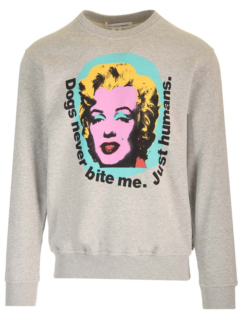 Comme Des GarçOns Shirt Sweatshirt With Marilyn Monroe Print Sweatshirts - Grey | f447d648e6874bfc1c401e6d00a8911dc41fb24d