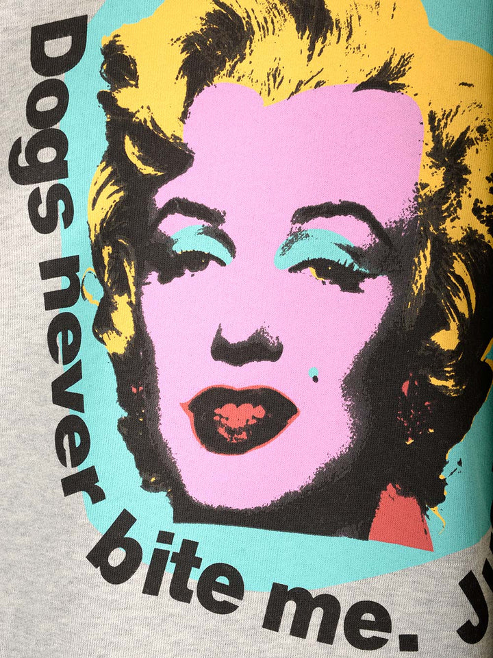 Comme Des GarçOns Shirt Sweatshirt With Marilyn Monroe Print Sweatshirts - Grey | 1a9bb1602370b329c3627b4e4a8de649ae47582f