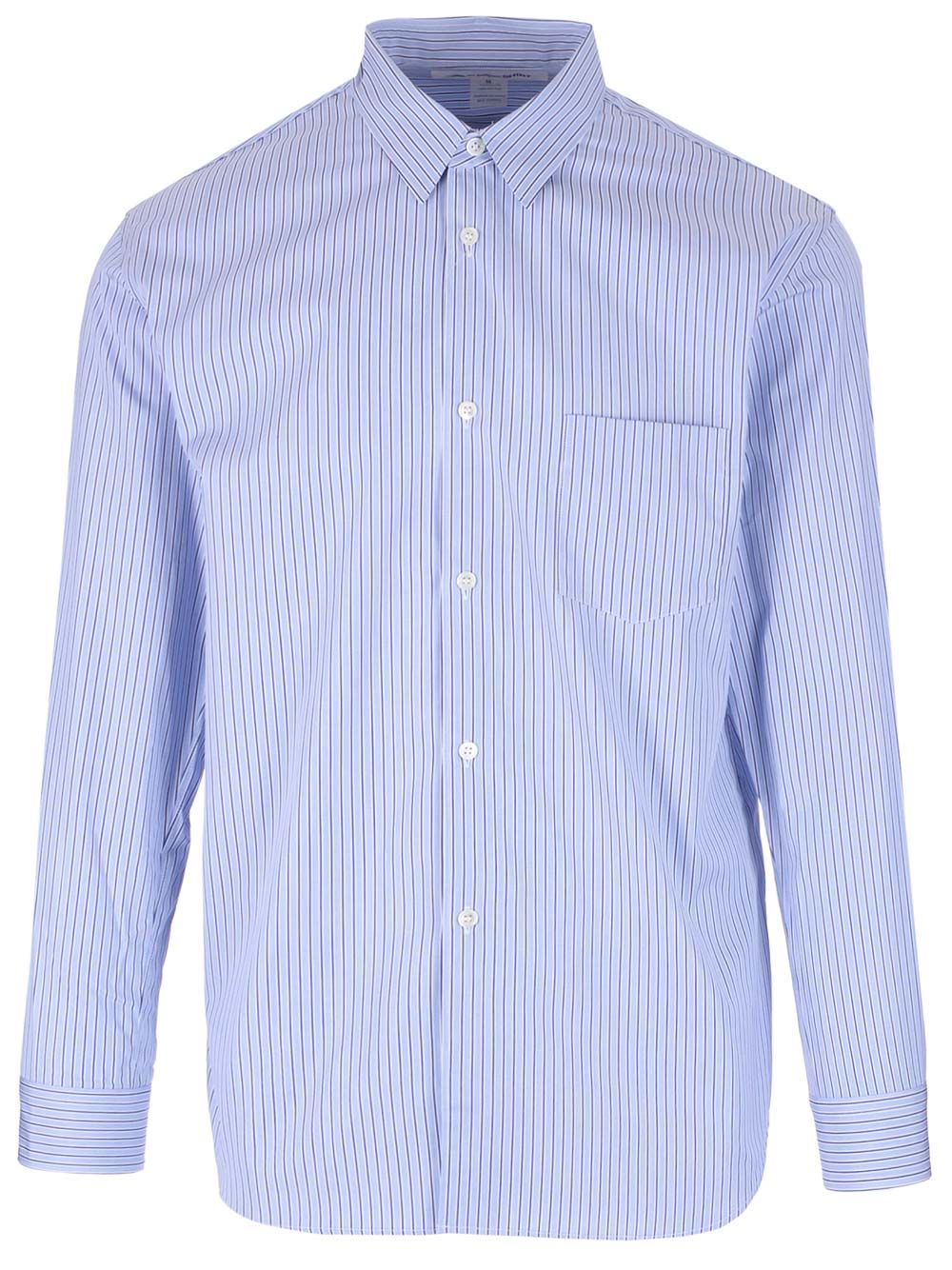 Comme Des GarçOns Shirt Striped Cotton Shirt Shirts - White | 05adca23bfe51264c235ceee481e3879bddd9b6a
