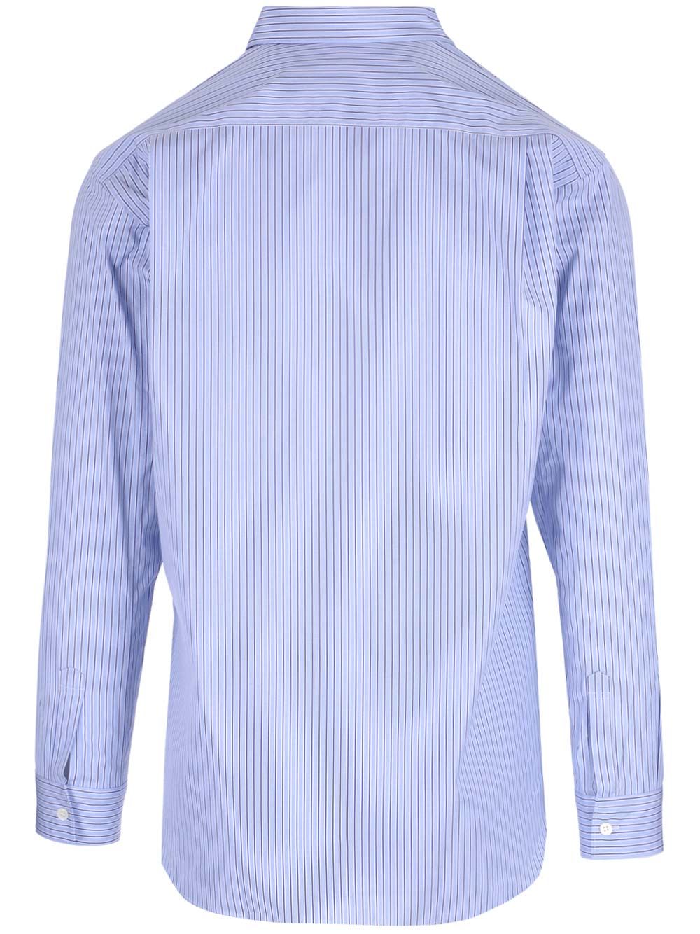Comme Des GarçOns Shirt Striped Cotton Shirt Shirts - White | 830b28dc62311023f0941eda8454940f2fd7542a