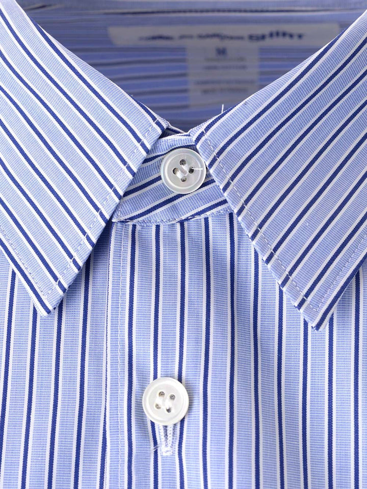 Comme Des GarçOns Shirt Striped Cotton Shirt Shirts - White | 7014fa68bd2a5f5cf861e9f6ab740c98035f81a9