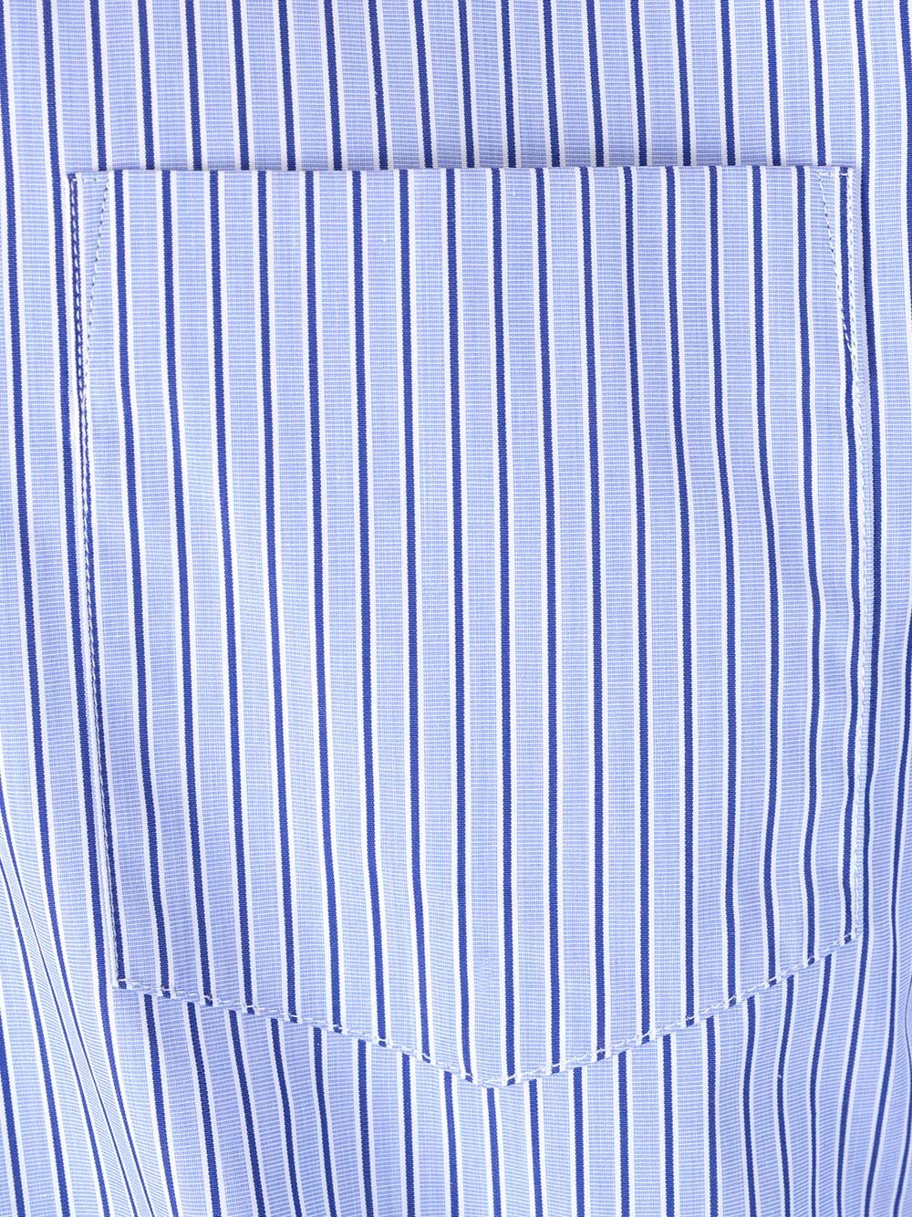 Comme Des GarçOns Shirt Striped Cotton Shirt Shirts - White | 6e8f9e034fc4ef721d6724adf278744b090e2bdb