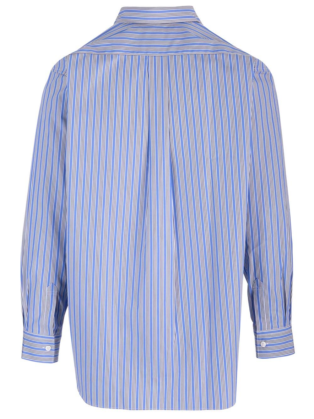 Comme Des GarçOns Shirt Striped Shirt Shirts - Blue | 7d3a7836e278ad5b35979c151a9e616b2501a948