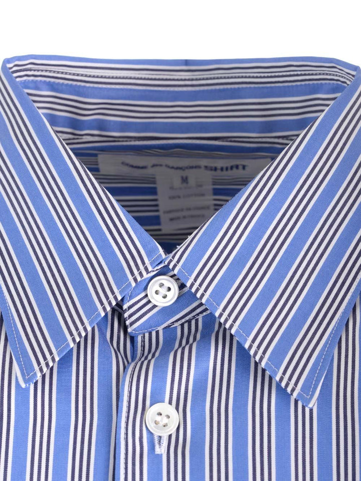 Comme Des GarçOns Shirt Striped Shirt Shirts - Blue | cd220094bc85bab10d1a8ad208f782fa2900c67d