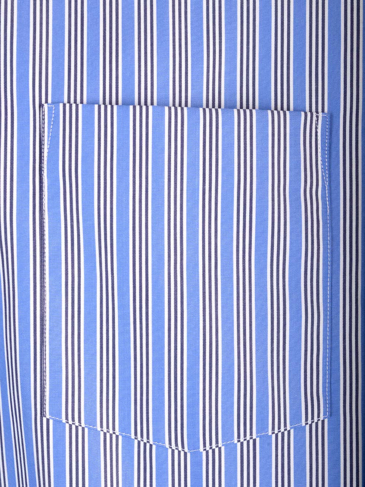 Comme Des GarçOns Shirt Striped Shirt Shirts - Blue | f0fbf5e08c6daad13b6a1b48da4774fd3678b131