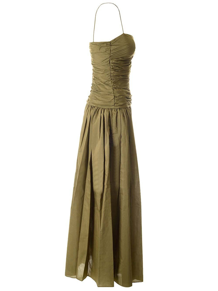 Matteau Gathered Drop Waist Dress Dresses - Green | ec6222ff8d3aa21d27fed2f5ad2d9fe7c8feea27