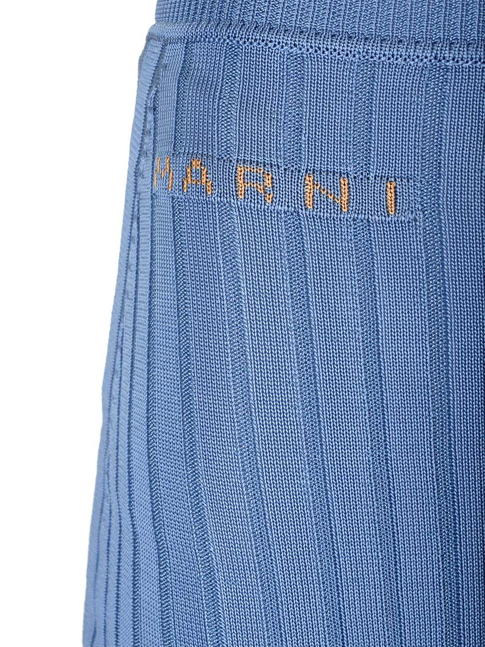 Marni Long Celestial Ribbed Skirt Skirts - Blue | cab1e5672382c49f9353d50f3c8a6af5c88eb33b