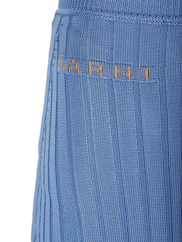 Marni Long Celestial Ribbed Skirt Skirts - Blue | cab1e5672382c49f9353d50f3c8a6af5c88eb33b