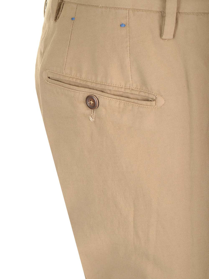 Al Duca D'Aosta 1902 Beige Cotton And Linen Trousers - Beige | e0b875684420c8a687a0a68ba9852827924e4c42