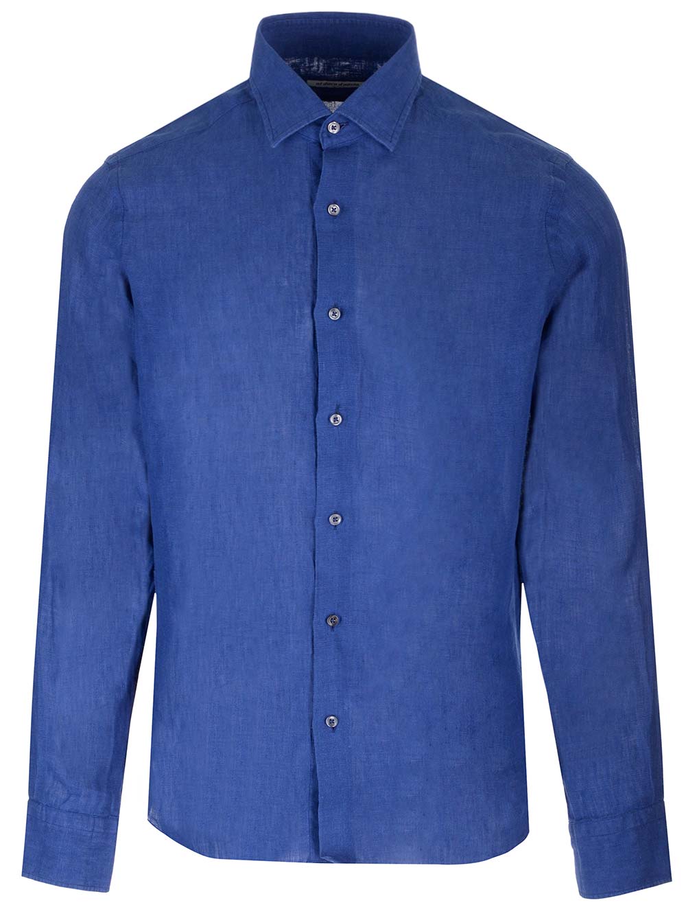 Al Duca D'Aosta Washed Linen Shirt Shirts - Blue | be5f82eb537e97ba020636143f323316a14e8a75