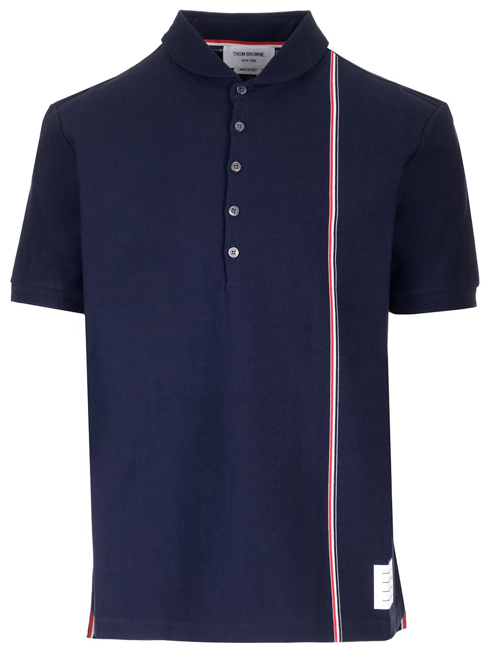 Thom Browne Cotton Knit Polo shirt - Blue | d270397503bd8501165f2bdb6eea07b9c427579b